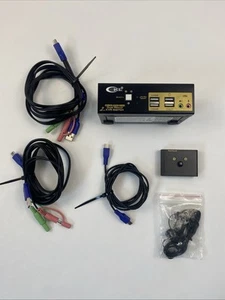 CKL KVM Switch Dual Monitor DisplayPort 2 Port 4K 60Hz 4:4:4, 2x2 DP KVM Switch - Picture 1 of 8