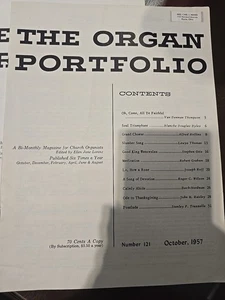Die Orgelmappe Oktober 1957 Nummer 121 - Bild 1 von 5