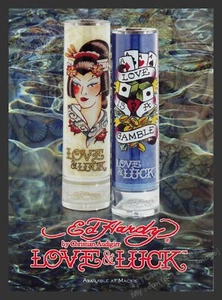 Ed HardyPrint 2000er Jahre Werbung 2008 von Christian Audigier Love & Luck Promo - Bild 1 von 1