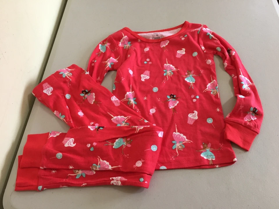 New Carter's Fairy and Cupcake Pajama Set Girls Snug Fit 4,5,6,10,14 - Image 1 of 1