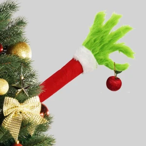 Christmas Spot Grinch Green Fur Monster Arm Decoration Pendant Room Tree Decor - Picture 1 of 6