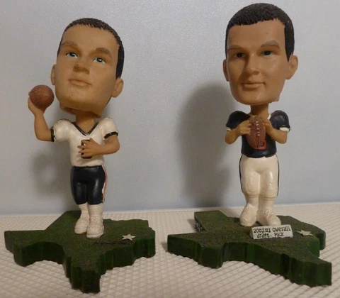 Houston Texans David Carr Bobbleheads Lot Blue White Jersey Cover