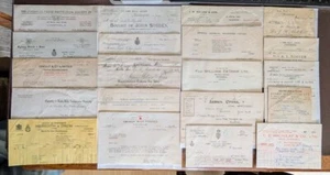 1906–1960s UK Industrial & Textile Trade Invoices x20 - Picture 1 of 5