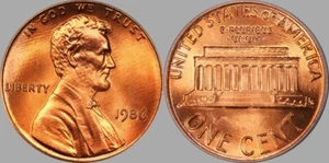 1986 LINCOLN MEMORIAL CENT PENNY PCGS MS67RD DETAILED COIN #2 - Picture 1 of 4