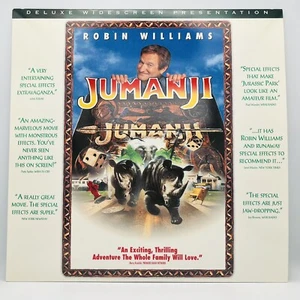 Jumanji (Laserdisc, 1996) Deluxe Widescreen Presentation Robin Williams Movie - Picture 1 of 3