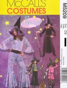 Pattern McCall's Sewing Vintage Girls' Witch Costumes SIZE 7-10 2006 NEW OOP - Picture 1 of 1
