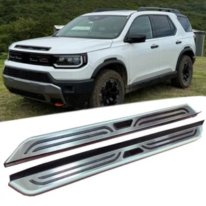 Silver Fixed Running Boards fits for Honda Passport 2025 2026 Side Step Nerf Bar - Picture 1 of 9