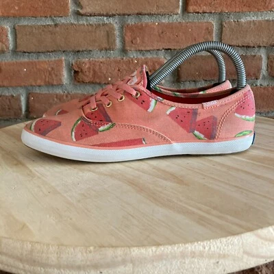 Zapatillas planas Keds Modcloth rosa sandía fruta verano con cordones 7 Foto 1 de 4