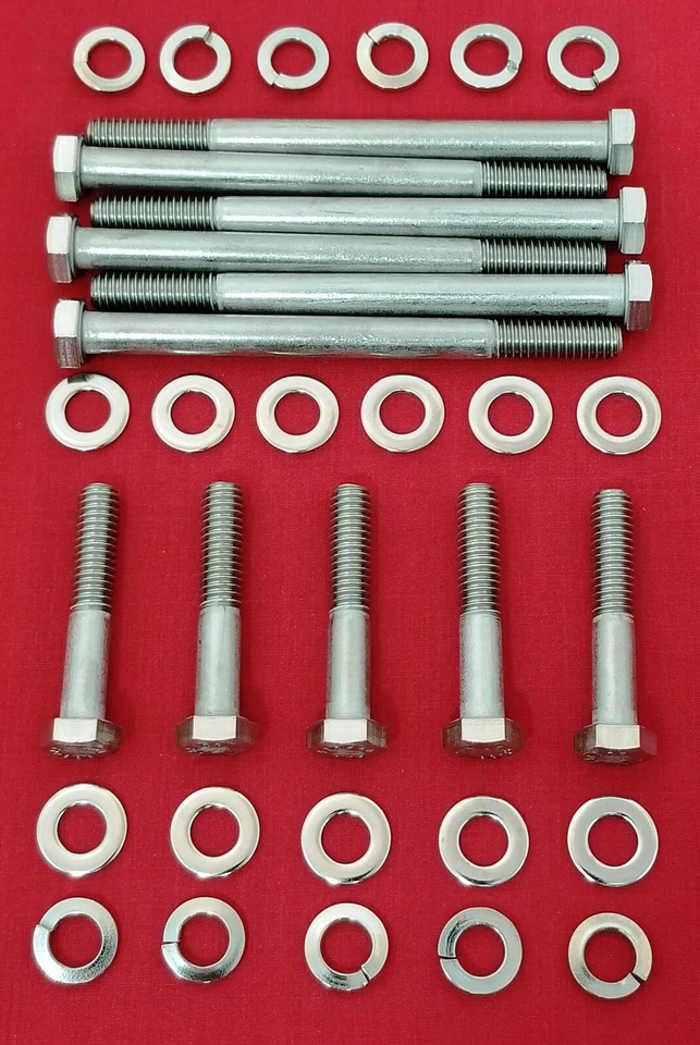 Kit de parafusos de bomba de água BBF FORD BLOCO GRANDE 429 460 CARRO F-SERIES AÇO INOXIDÁVEL HEX - Imagem 1 de 1