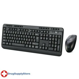 PE EasyTouch(TM) WKB-1320CB Antimicrobial Wireless Desktop Keyboard and Mouse - Picture 1 of 1