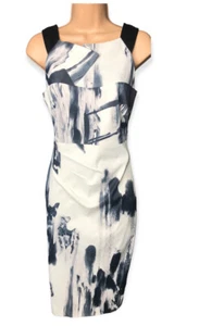 KAREN MILLEN cocktail Dress Elegant BODYCON Wedding Party Occasion Uk 10 12 M - Picture 1 of 9