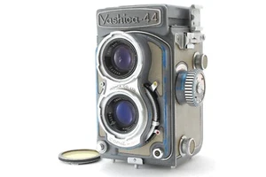 [EXC+5] YASHICA 44 4x4 TLR Film Camera Gray Yashikor 60mm f/3.5 Lens From Japan - Picture 1 of 8