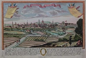 Capua (Kampanien) - Werner / Leopold 1730 - Rare original engraving - Picture 1 of 3