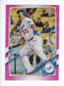 Actualización cromada Topps 2021 #USC50 ALBERT PUJOLS LA Dodgers refractor de onda rosa - Imagen 1 de 2