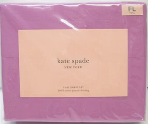 Kate Spade 4-teiliges Baumwollperkal Laken Set Traube Voll - NEU - Bild 1 von 1