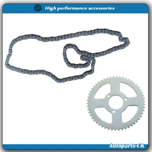 For Mini Bike ATV Quad Go Kart T8F 54T Rear Drive Chain With Chain Sprocket - Picture 1 of 10