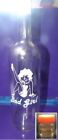 ETCHED WINE BOTTLE - BAD GIRL - RE-USABLE STOPPER or LIGHTS