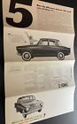 Vintage 1963 Simca 5 - Original 8 Seiten ausklappbar Autohändler Verkaufsbroschüre