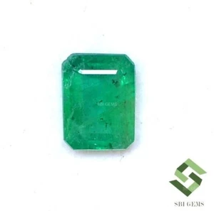 9.2x7x4.25 mm Natural Emerald Octagon Cut 2.03 CTS Faceted Zambia Loose Gemstone - Picture 1 of 10