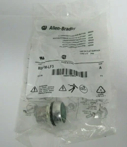 ALLEN BRADLEY 800FM-LF3 GREEN PUSH BUTTON SER. A - Picture 1 of 4