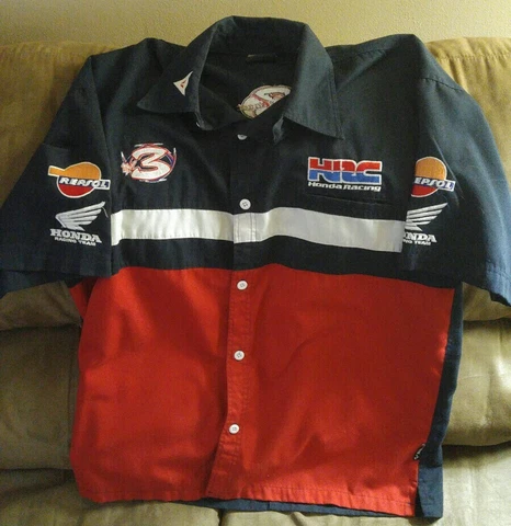 F. ONE F1 HONDA TEAM RACING SHIRT RARE LARGE MOTO GP MOTORCYCLE Cover