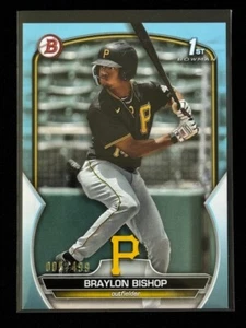 2023 Bowman - Prospects Lightblue /499 Braylon Bishop (RC) #BP-90 PIRATES - Picture 1 of 4