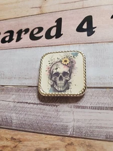Motorcycle Concho Skull concho, girl skull concho, custom concho, unique concho - Picture 1 of 3