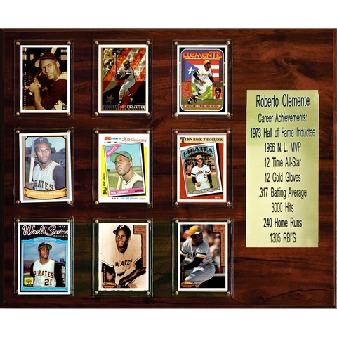 MLB 15"x18" Roberto Clemente Pittsburgh Pirates Career Stat Plaque Cover