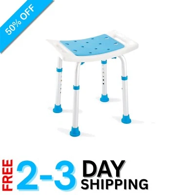 Cadeira de banho resistente para idosos - Fácil montagem e conforto com assento acolchoado - Imagem 1 de 4