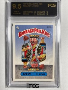 1987 GARBAGE PAIL KIDS STICKERS #266a ROY L. FLUSH SERIES 7 FCG 9.5 LOW POP