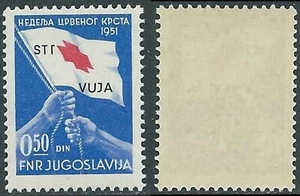 1951 TRIESTE B PRO CROCE ROSSA 0,50 VARIETà ULTIMA LETTERA T MNH ** - E153 - Picture 1 of 1