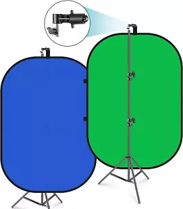 Fovitec 7'6" Musselin Hintergrund & Reflektor Clip, Ständer mit doppelseitigem Pop Up - Bild 1 von 26