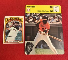 1977-79 Willie McCovey Sportscasters and 1972 Topps #280