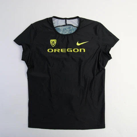 Oregon Ducks Nike Dri-Fit Short Sleeve Shirt Women's Black Used Cover