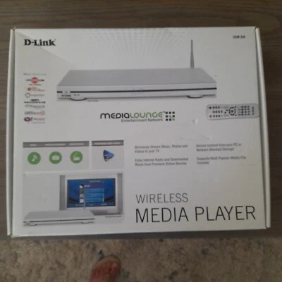 Reproductor multimedia inalámbrico D-Link DSM-320 CONECTADO A RED sin caja Inc ANTENA FALTANTE Foto 1 de 4