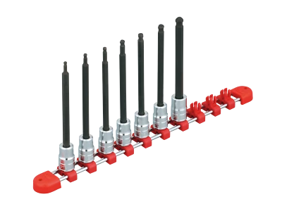 KTC 9.5sq. Long Ball Point Hex. bit socket set [7 pcs] in. size TBT3L07BPBH Jis - Image 1 of 2