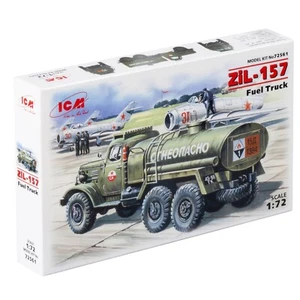 ICM 72561 Plastic model kit car 1:72 Zil-157 Soviet fuel truck plastic kit model - Picture 1 of 8