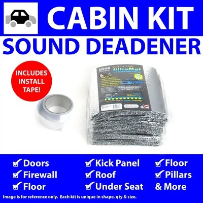 Heat & Sound Deadener Early Triumph 1946 - 1954 Kit de cabina + Cinta de costura 42042Cm2 Foto 1 de 4