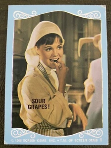 1968 Donruss THE FLYING NUN (a very young Sally Fields) #1 SOUR GRAPES! EX+ - Picture 1 of 4