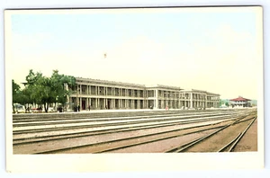 Fred Harvey EL Garces Hotel Santa Fe Railroad Needles California postcard B733 - Picture 1 of 2