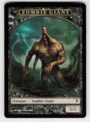 Zendikar #7 Zombie Giant Token - Image 1 of 2