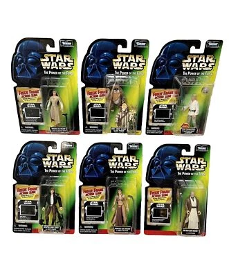 Star Wars POTF 1997 Lote 6: LEIA (2); LUKE; BEN; HAN; EWOKS: WICKET/LOGRAY ¡NUEVO! Foto 1 de 4