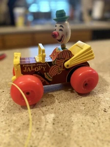 Fisher-Price Jalopy Toy Circus Clown in Car ~1965 Good Condition Vintage - Picture 1 of 17