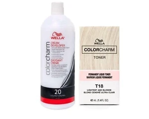 Wella Color Charm T18 Lightest Ash Blonde 42ml w/ 20 Cream Developer 107ml - Picture 1 of 1