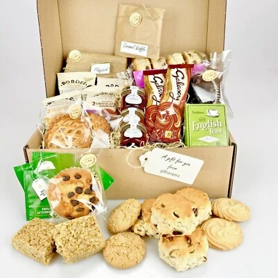 GIFTHAMPERZ Large Deluxe Afternoon Tea hamper Mum Dad Family Christmas Hannuka Get Well Gift