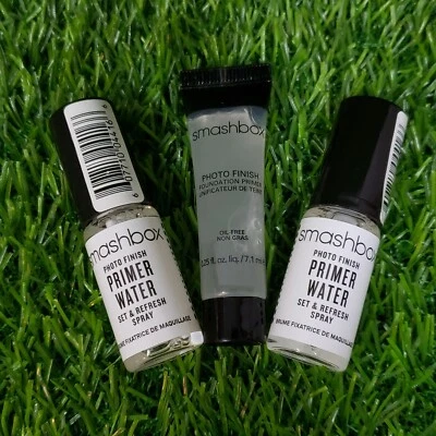 3 Pc. SMASHBOX 2x PHOTO FINISH PRIMER WATER .16 Oz & 1x FOUNDATION PRIMER .25 Oz - Image 1 of 4