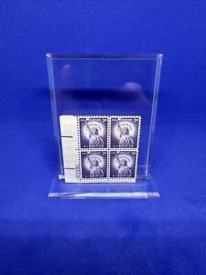 1954 Liberty Series 3 Cent Stamp U.S. Postage - Plate Block of 4 #2 - Image 1 of 2