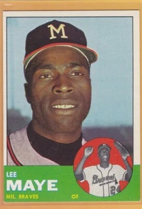 1963 TOPPS BASEBALL LEE MAYE #109 BRAVES EX/EXMT *73036 - Picture 1 of 1