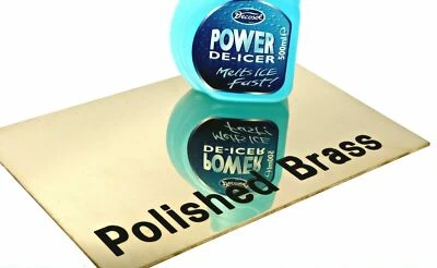 SGS METALS SGS POLISHED BRASS SHEET CZ108 0.7 - 3.0mm Precision Guillotine Cut + Specials