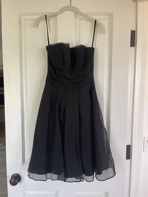 真丝黑色连衣裙 00 白宫黑市 — 第 1/4 张图片